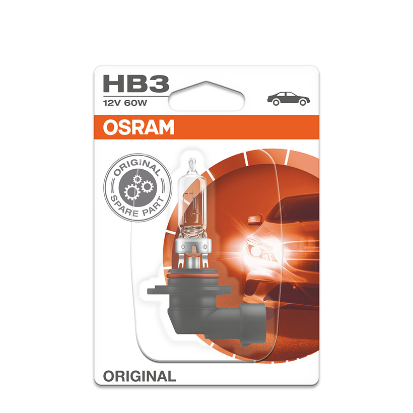 Hình ảnh Bóng Đèn Halogen OSRAM Original HB3 12V 60W (Chân Cong)