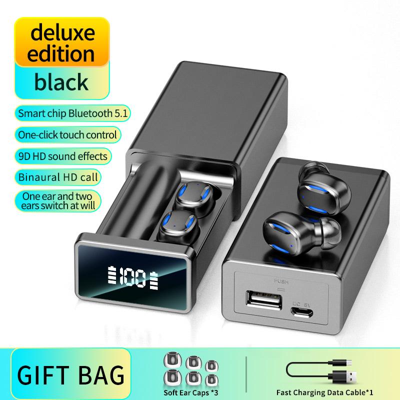 Tai nghe Bluetooth không dây 5.2 Tai nghe thể thao ngoài trời có sạc tai nghe Tai nghe tai nghe Tai nghe BIN Power Tăng sức
