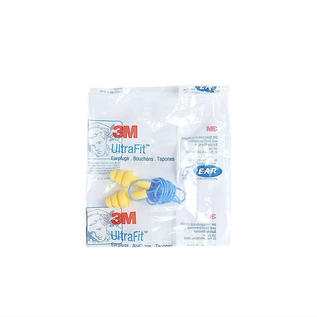 Nút tai chống ồn 3M Ultrafit 340-4004 - Bịt tai chống ồn, cách âm 3 tầng, có dây chống thất lạc