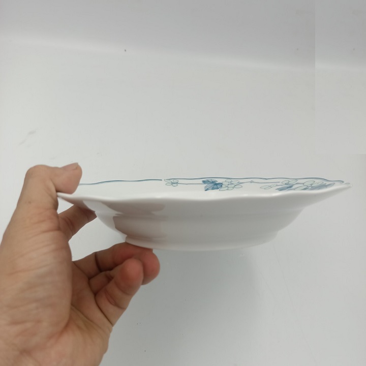 Đĩa Sứ Hoa Nho Xanh Kích Thước 20.5 CM Hàng Nhập Khẩu Cao Cấp