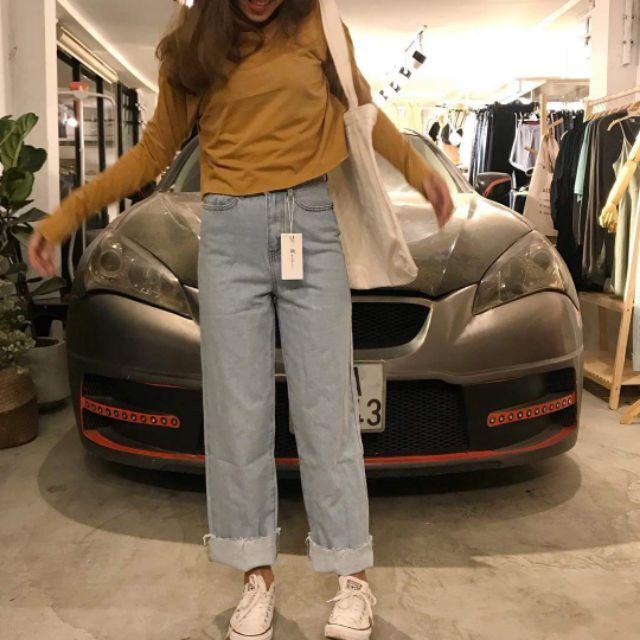 Áo tay dài form croptop