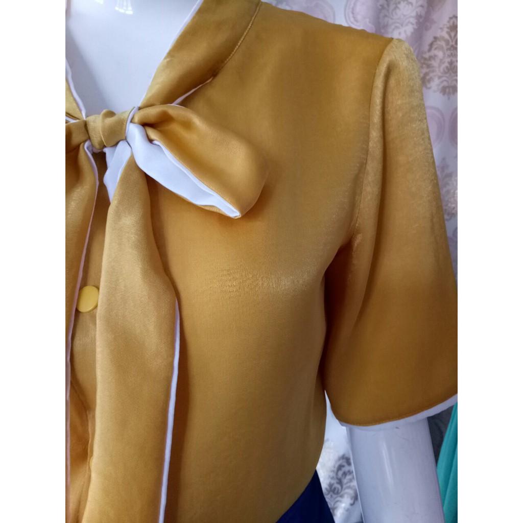 Áo kiểu nữ thắt nơ