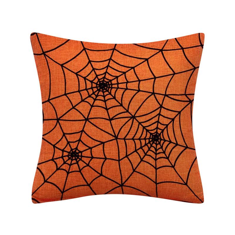 4 Halloween Đệm, Cam Và Đen Halloween Trang Trí Sân Vườn Đệm Happy Halloween Đệm Bông 45x45cm