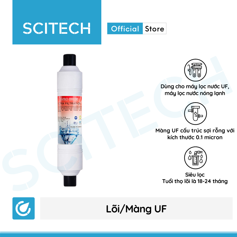 Máy lọc nước UF 6 cấp lọc by Scitech (Không dùng điện, không nước thải) - Hàng chính hãng