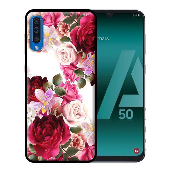 Ốp lưng in cho Samsung Galaxy A7 2018 mẫu Họa Tiết Hoa Hồng - Hàng chính hãng