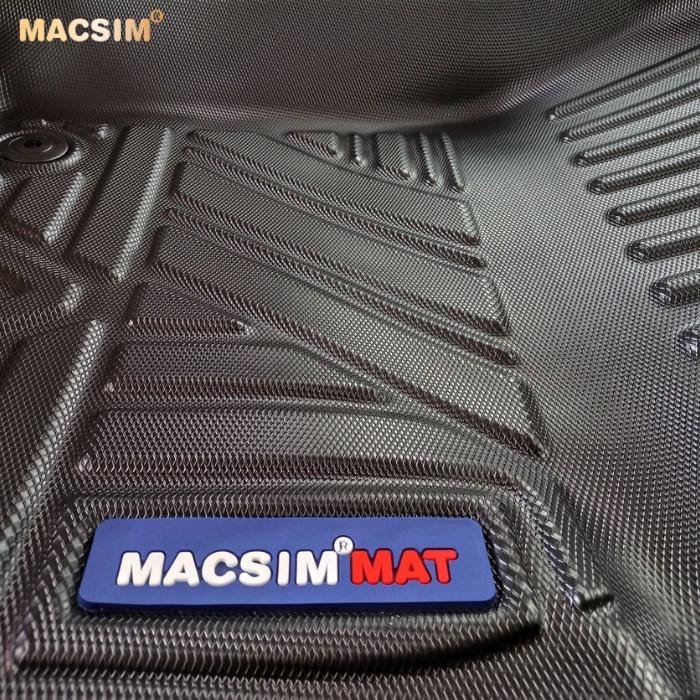 Thảm lót sàn xe ô tô Volkswagen T cross qd 2021-2022 Nhãn hiệu Macsim chất liệu nhựa TPV cao cấp màu đen