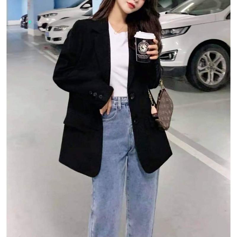 Áo blazer khuy tay