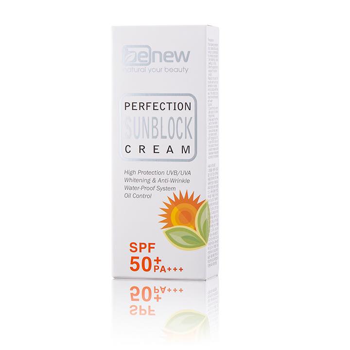 Kem chống nắng lót nền trang điểm cao cấp Hàn Quốc Benew Perfection Sunblock Cream (50ml) - Hàng Chính Hãng