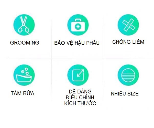 Vòng chống liếm bôi thuốc cho chó mèo