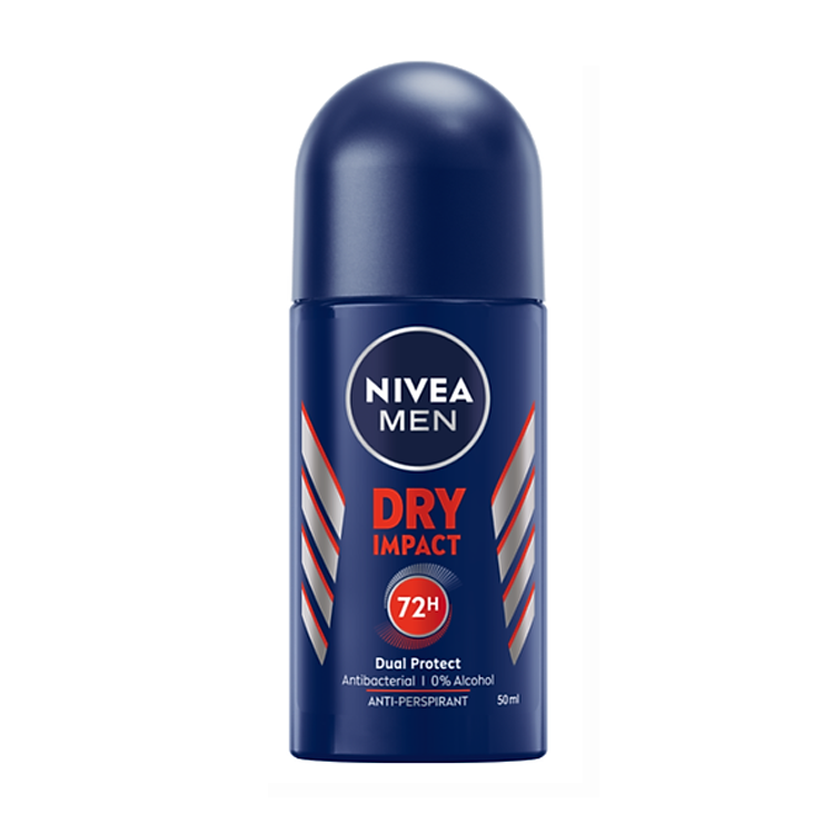 Lăn Ngăn Mùi NIVEA MEN Dry Impact Khô Thoáng (50ml) - 81610