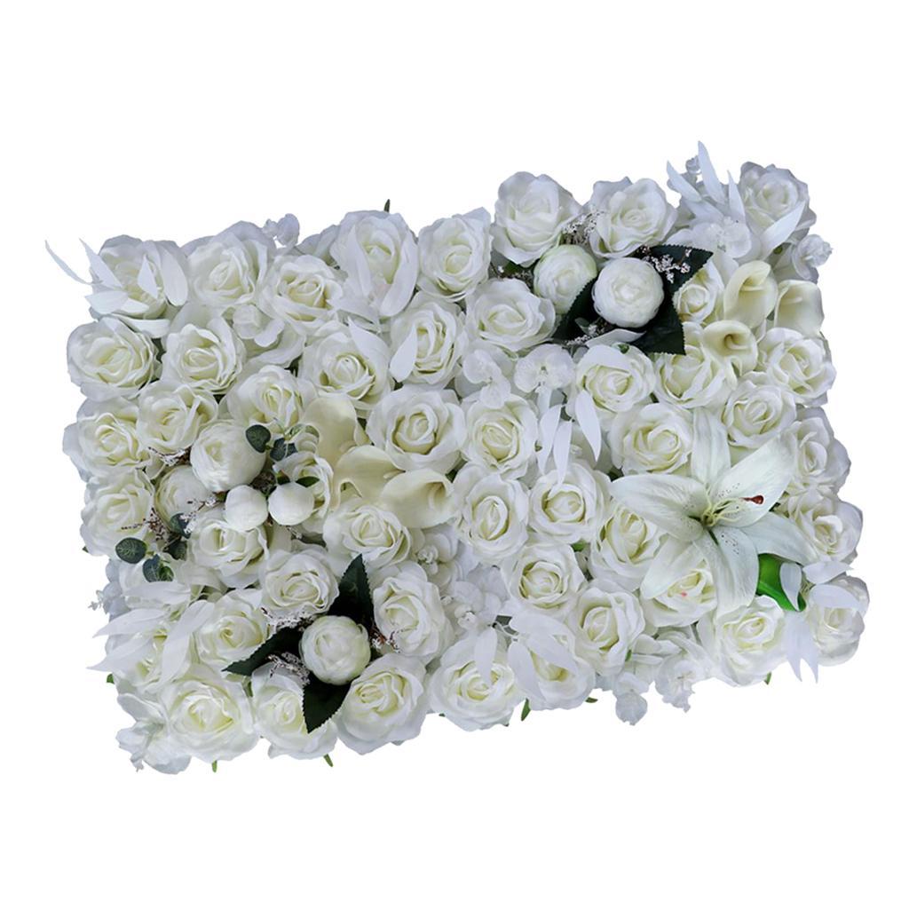 Simulation Silk Flowers Wall Panels Wedding Venue Home Shop Window Decor