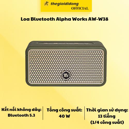 Loa Bluetooth Alpha Works AW-W38 - Hàng Chính Hãng