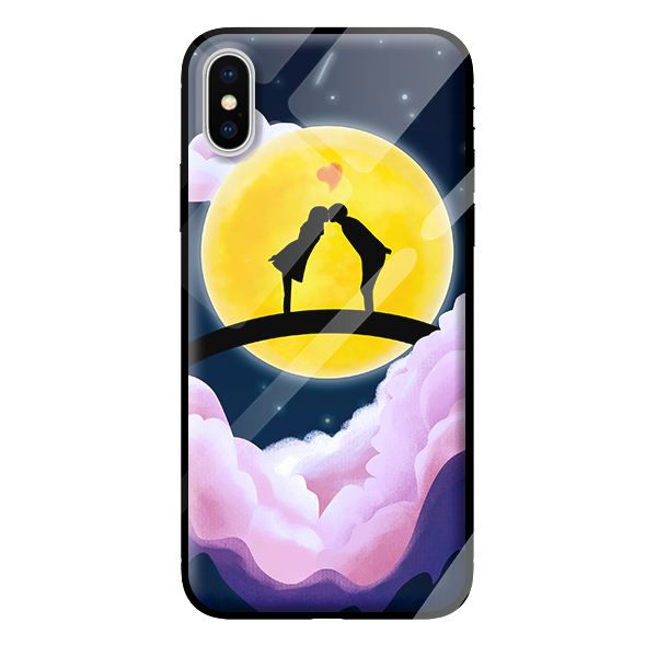 Ốp kính cường lực cho iPhone XS mẫu LOVE 36 - Hàng chính hãng