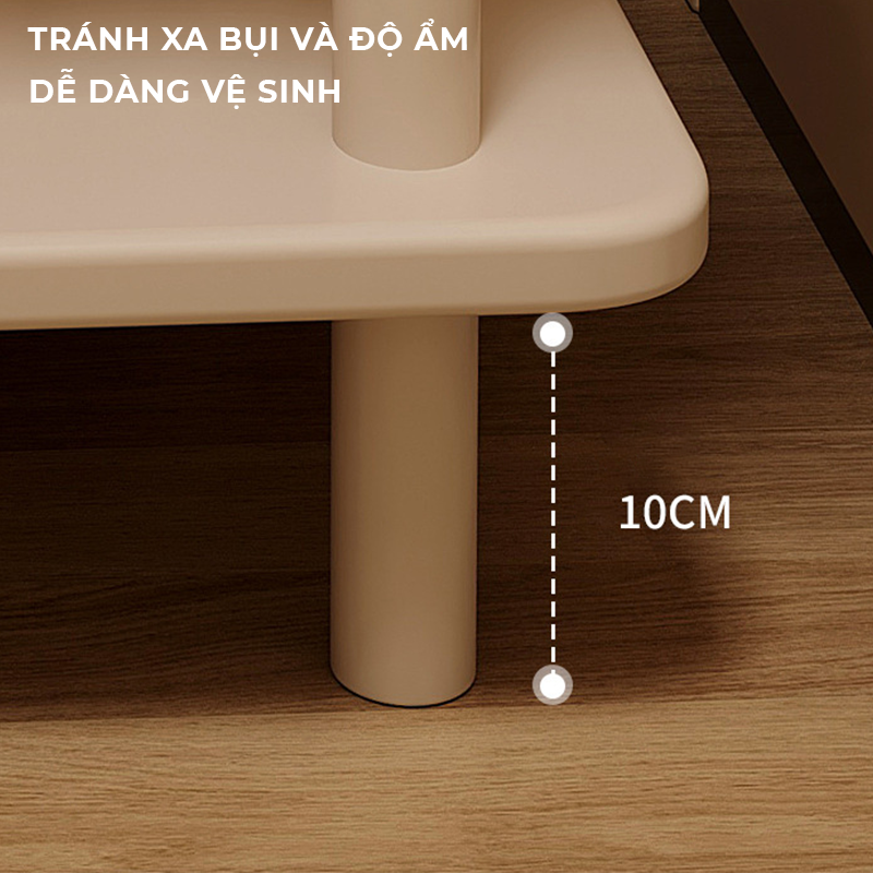 Bàn trà 2 tầng decor phong cách minimalism thương hiệu IGA - GM143