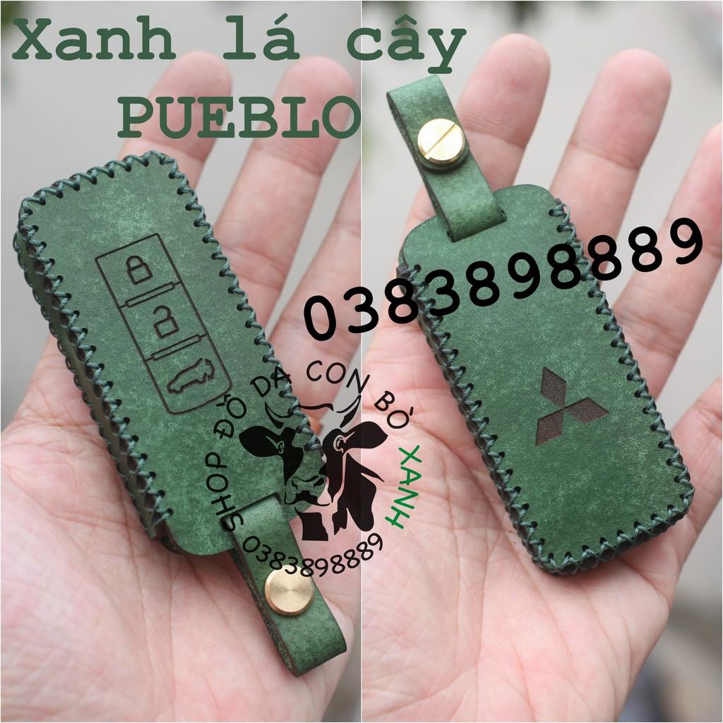 Bao da dành cho Chìa Khoá Mitsubishi Xpander, Outlander, Triton, Attrage, Mirage, Pajero Sport handmade Da Thật 003