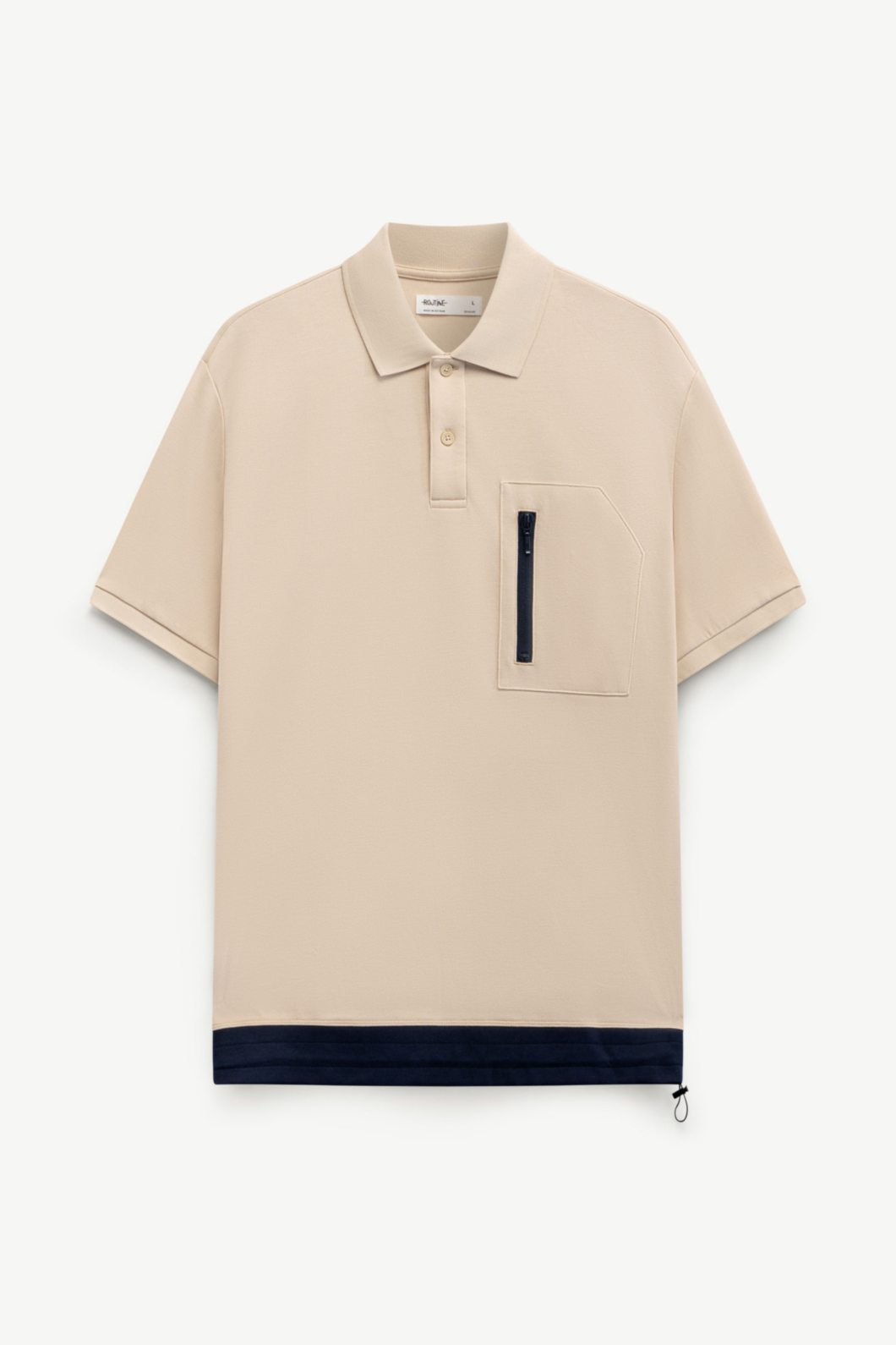 Áo Polo ROUTINE Nam Rút Dây Phối Túi Dây Kéo Form Regular - 10F23POL034 | LASTORE MENSWEAR