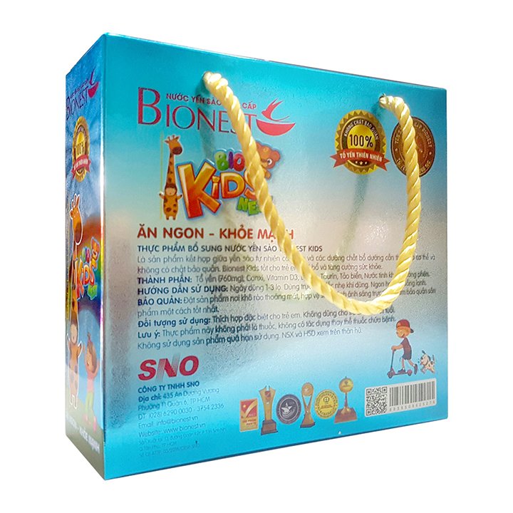 Yến sào Bionest Kids cao cấp - hộp tiết kiệm 6 lọ
