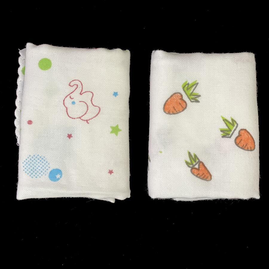 Combo 5 khăn xô trẻ em - Chất vải 2 lớp cotton bền đẹp, mềm mịn, phù hợp cho da bé - Sản phẩm in họa tiết ngộ nghĩnh đáng yêu