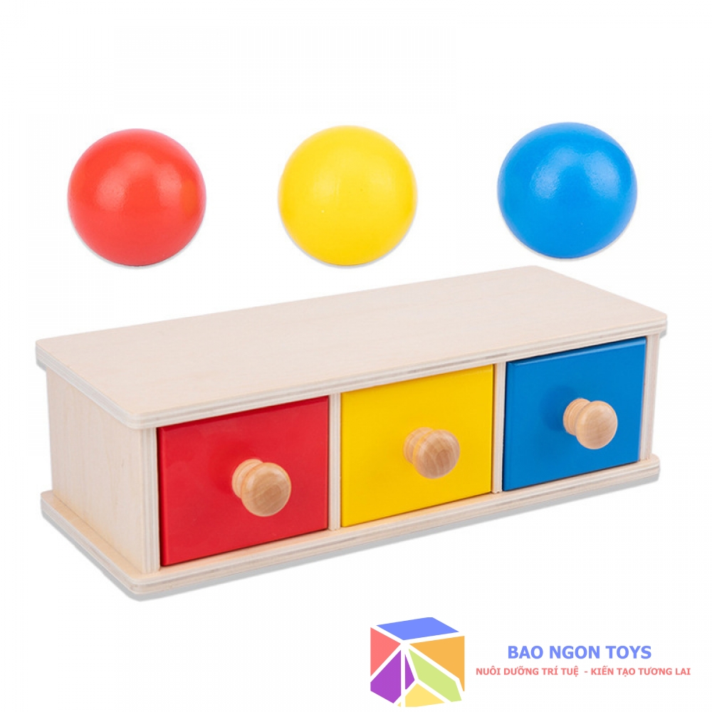 HỘP THẢ BÓNG MONTESSORI - BAO NGON TOYS - DG72