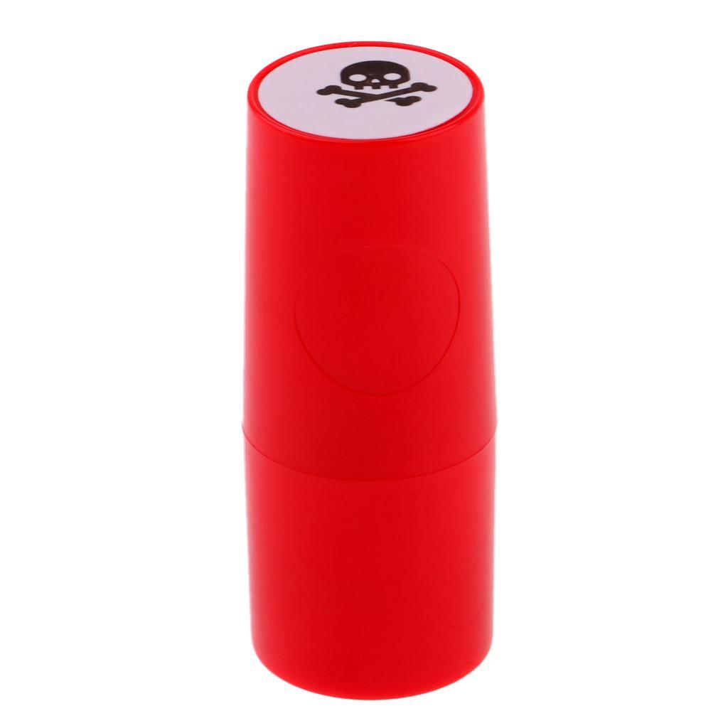 2pcs Colorfast Quick-dry Golf Ball Stamper Marker Impression Seal Skull