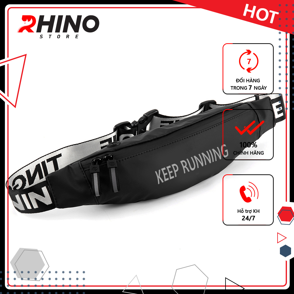 Hình ảnh Túi đeo thời trang thể thao cho nam nữ Rhino B401 dùng khi chạy bộ, đạp xe, leo núi hoặc chơi các môn thể thao khác, vải không thấm nước chất lượng cao chính hãng Rhino Store