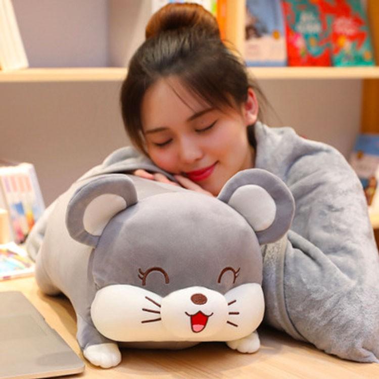Chăn Gối Chuột Misa 2 Trong 1 Cực Đáng Yêu