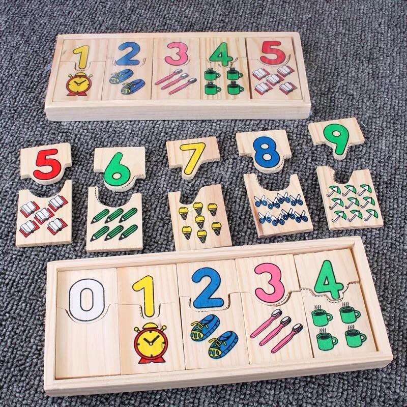 Bộ SỐ GHÉP HÌNH MONTESSORI