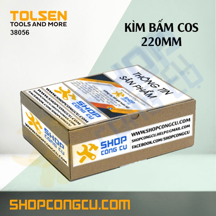 Kìm bấm cos 220mm Tolsen 38056