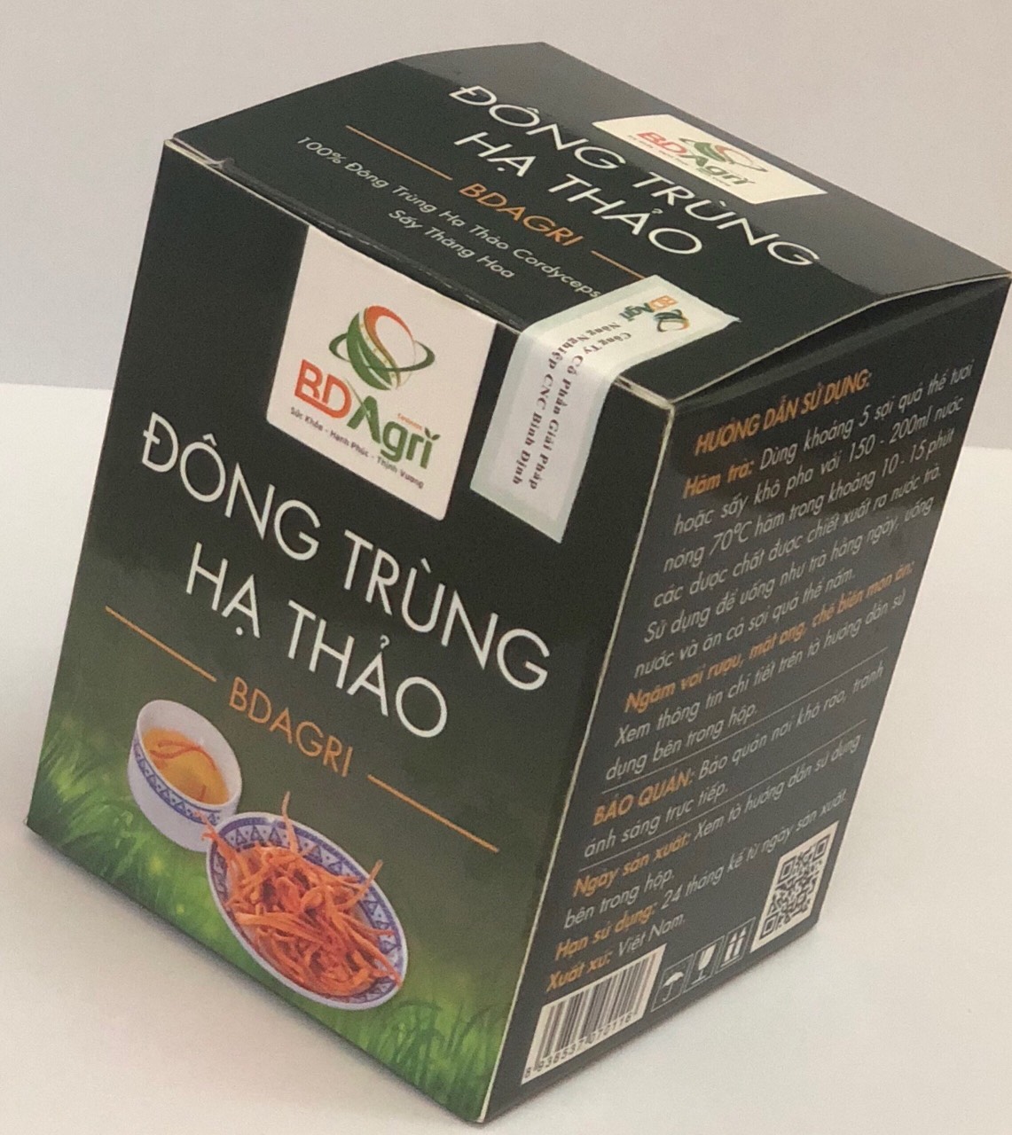 ĐÔNG TRÙNG HẠ THẢO BDAGRI SẤY THĂNG HOA (LỌ 20G) LOẠI TIÊU CHUẨN