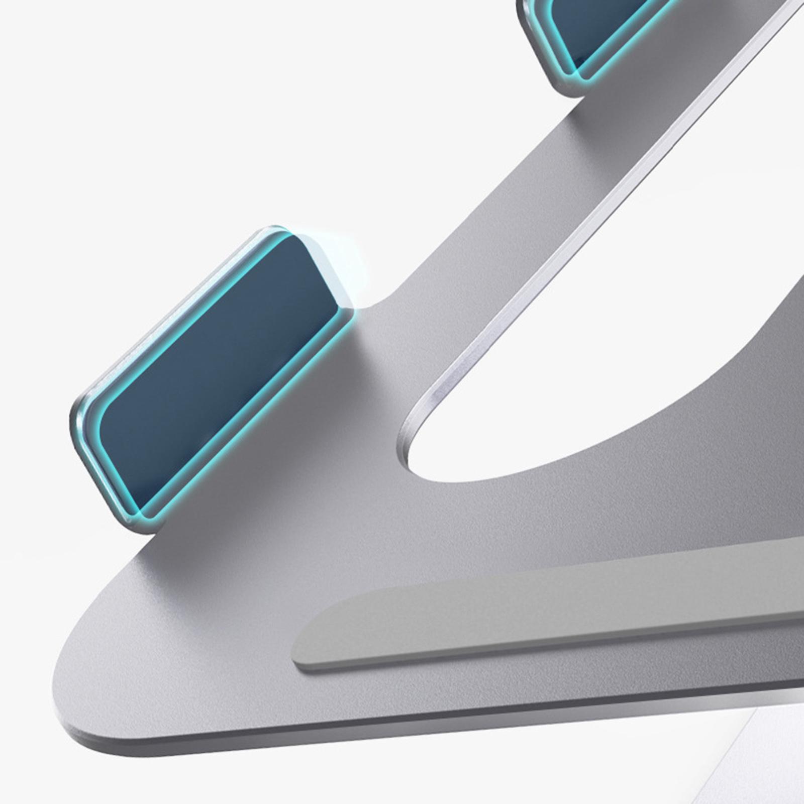 Adjustable Laptop Stand Bracket Tablet Holder with Slide-Proof Silicone Pad for Home Office Desktop