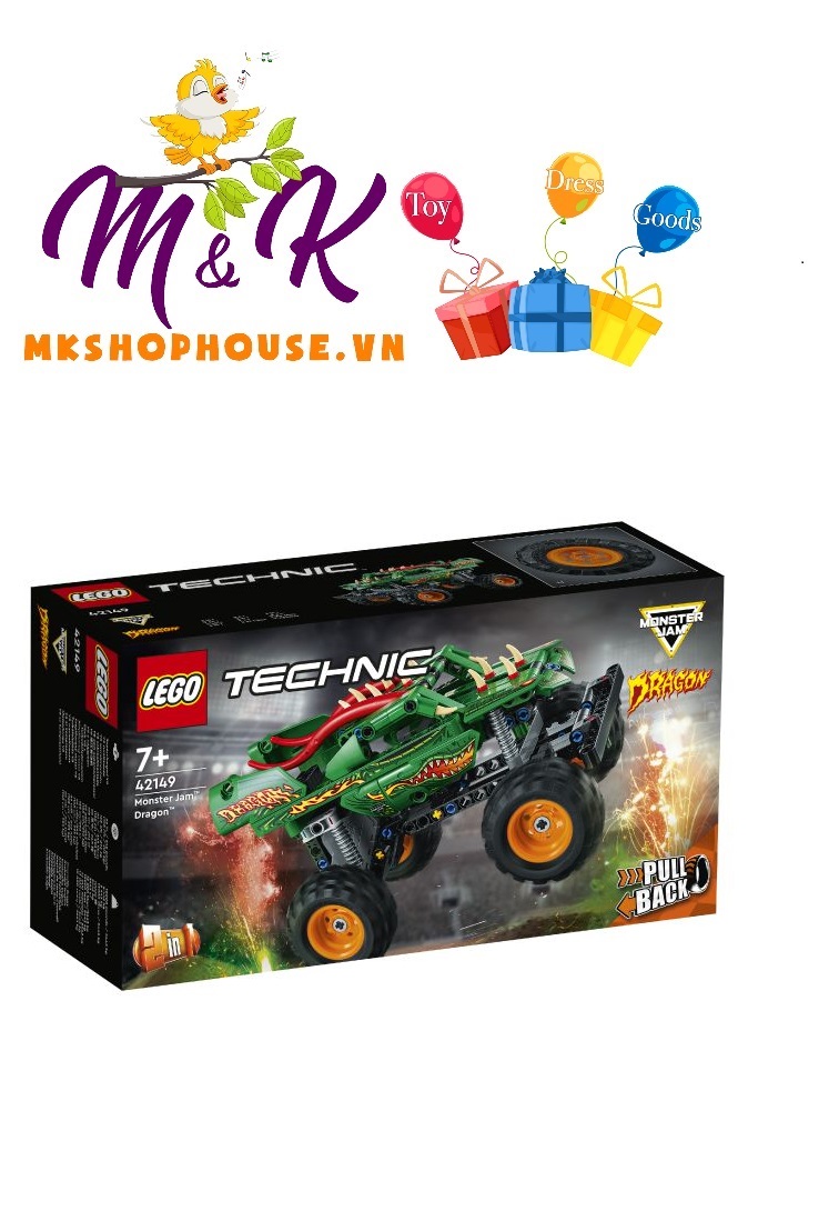 LEGO Technic 42149 Chiến Xe Monster Jam Dragon (217 Chi Tiết)