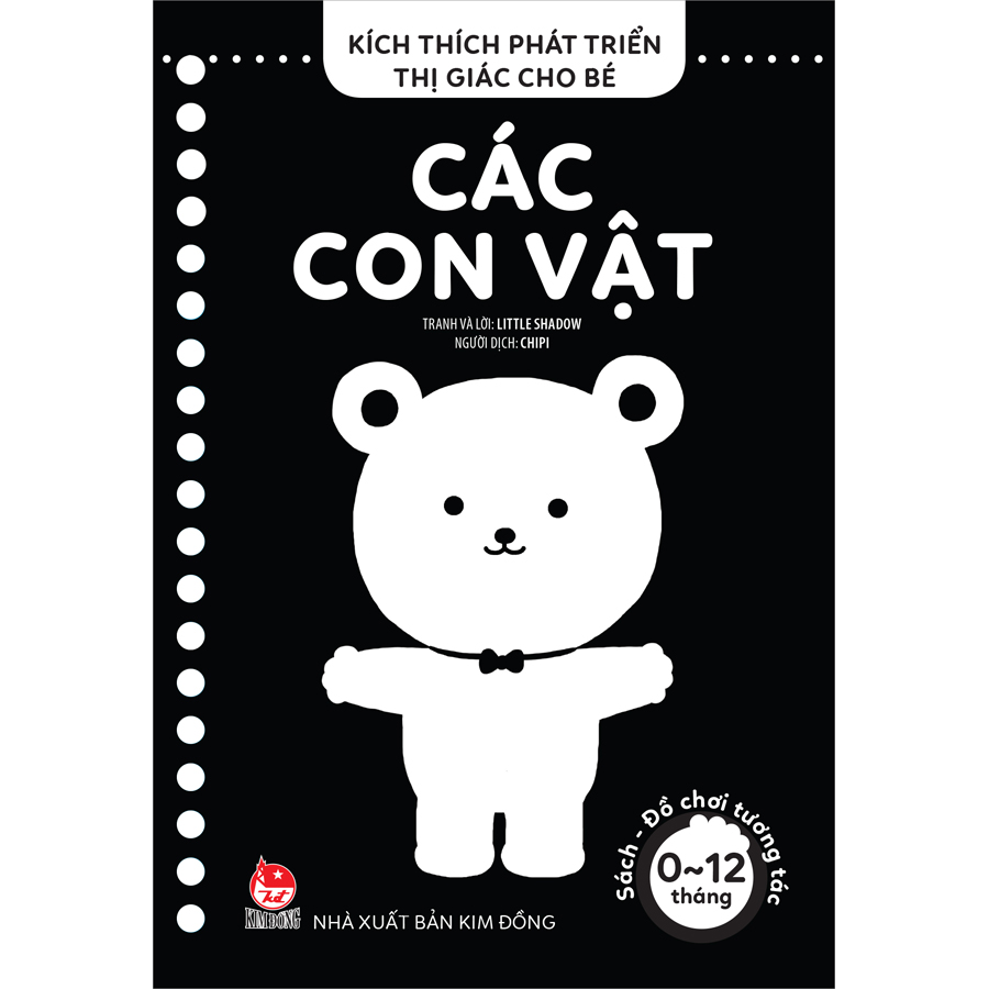 Kích Thích Phát Triển Thị Giác Cho Bé - Sách-Đồ Chơi Tương Tác (0-12 Tháng): Các Con Vật