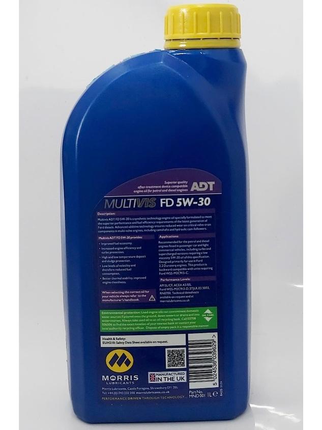 Dầu động cơ: Multivis ADT FD 5W-30, can 1 lít