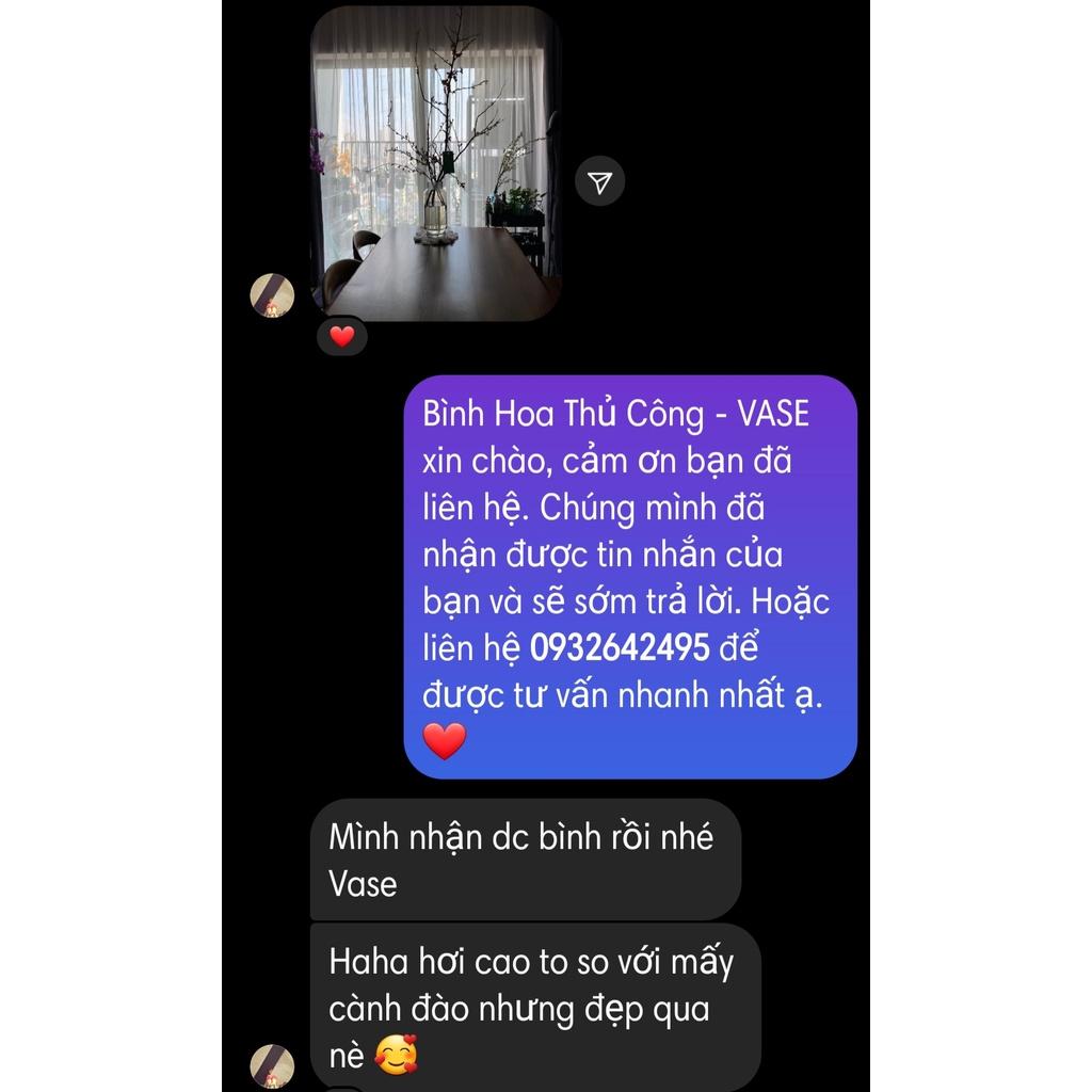 BÌNH HOA THỦY TINH THỦ CÔNG THIẾT KẾ - SANG TRỌNG- Phong Cách Bắc Âu