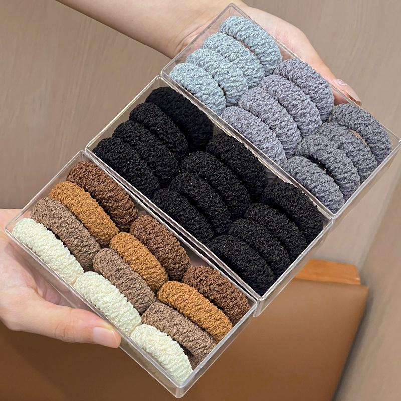 Set 6 Dây Buộc Tóc Linh Chi Bedding Cao Su Co Giãn Thanh Lịch Và Đơn Giản Cho Nữ