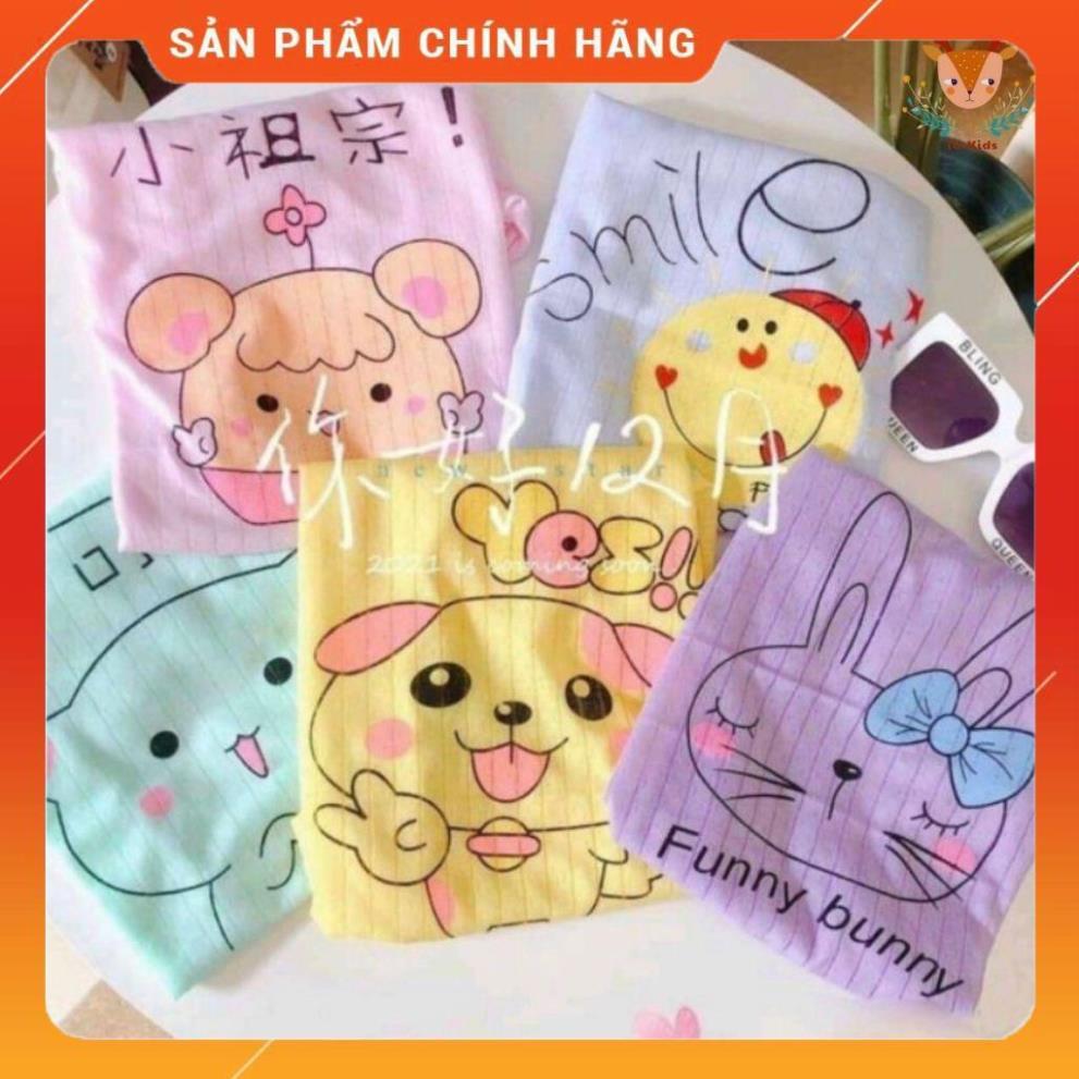 Thời trang quần áo trẻ em cao cấp đồ bộ cộc tay cotton giấy cho bé trai bé gái từ 5 - 15 kg