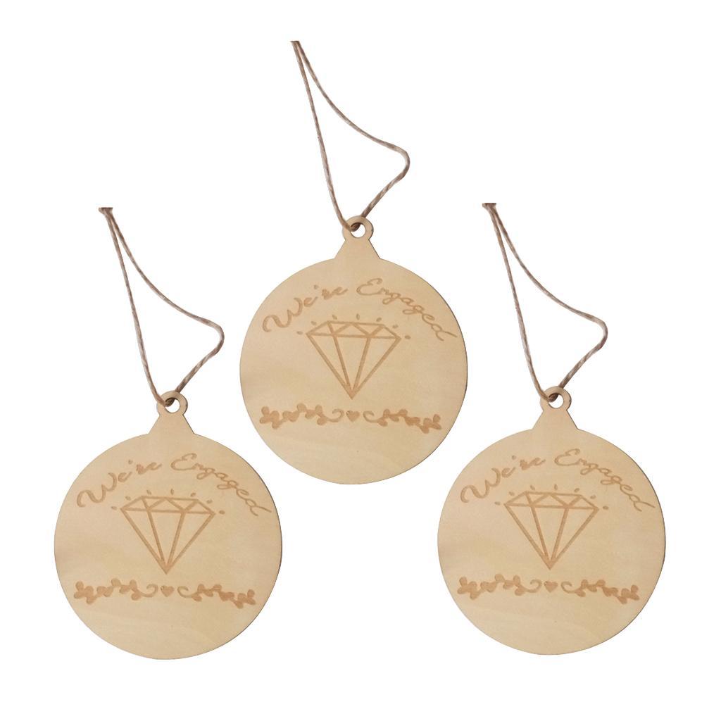 3Set Round Wooden Discs Natural Wood Slices For DIY Wood Crafts Centerpieces