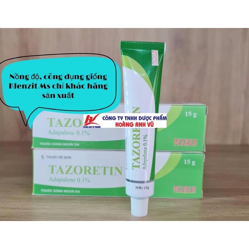 TAZO-RETIN VÀ TAZO C 15G- GEL CHẤM MỤN(BẢN THAY THẾ CHO KLEN MS &amp; C)