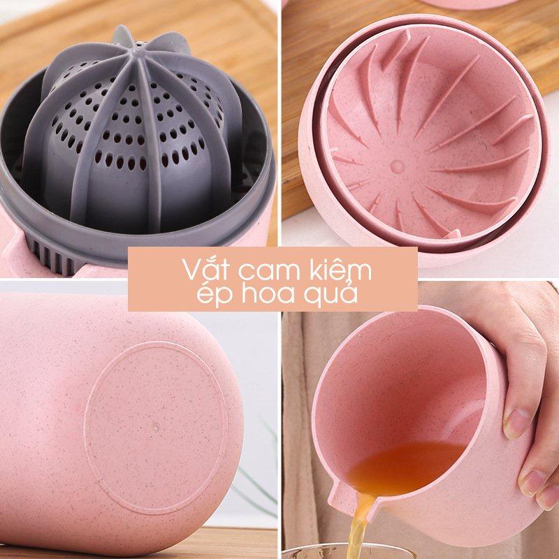 Dụng cụ vắt cam đồ vắt ép nước cam hoa quả trái cây bằng tay nhựa lúa mạch cầm tay