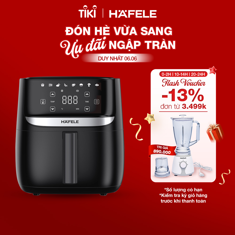 Nồi chiên không dầu Hafele HS-AF502B 5.7L (535.43.713) (Hàng chính hãng)