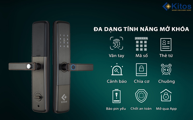 Hình ảnh Khoá cửa thông minh Kitos KT-G900 Plus