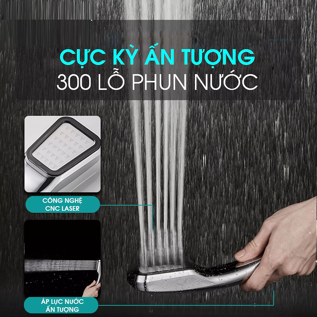 Vòi sen tăng áp lực nước Mishop