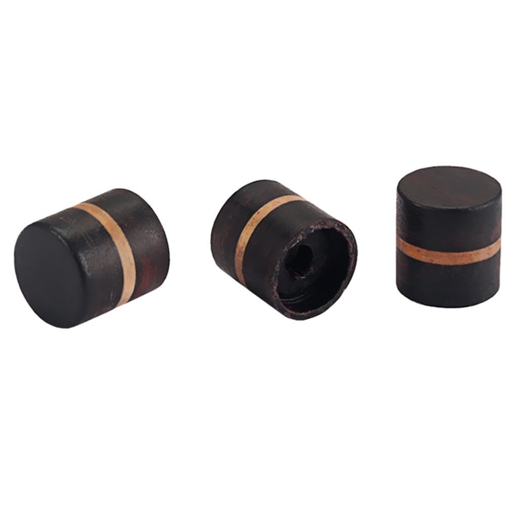 Sunnimix 3 Miếng Gỗ Hồng Sắc Guitar Tập Màu Nút Điều Khiển Nút Bấm