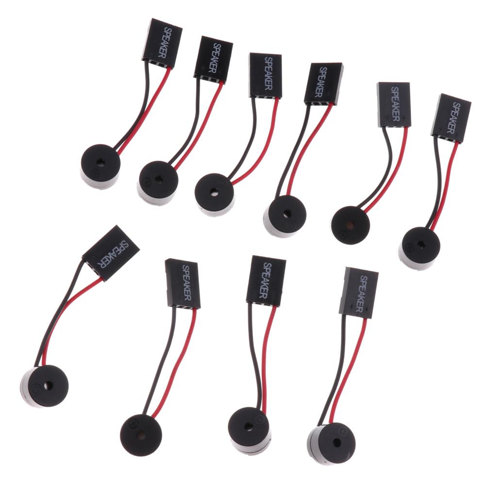 10Pcs Motherboard PC Internal Speaker Buzzer Computer Case Buzzer Beep Alarm