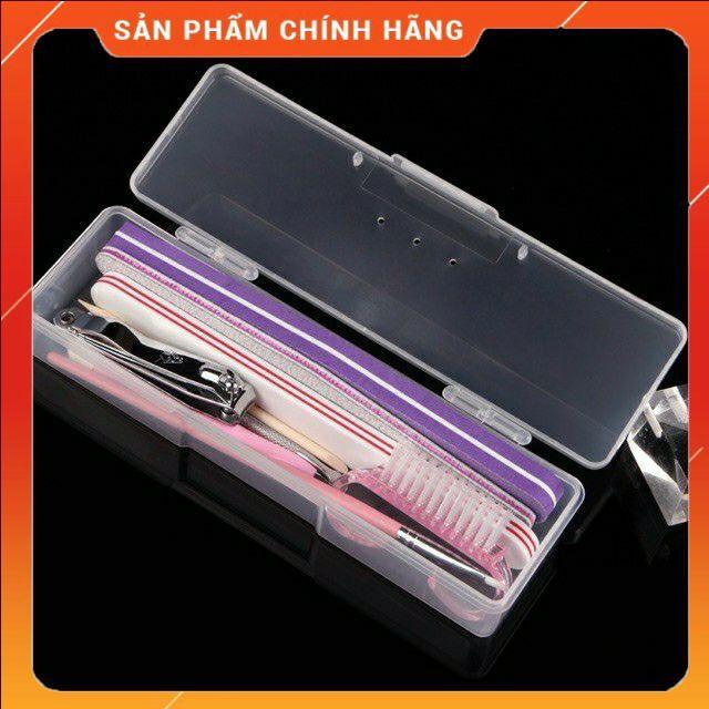 Hộp đựng dụng cụ nail, hộp nhựa trong suốt đựng dụng cụ làm móng Thiên Di Nail