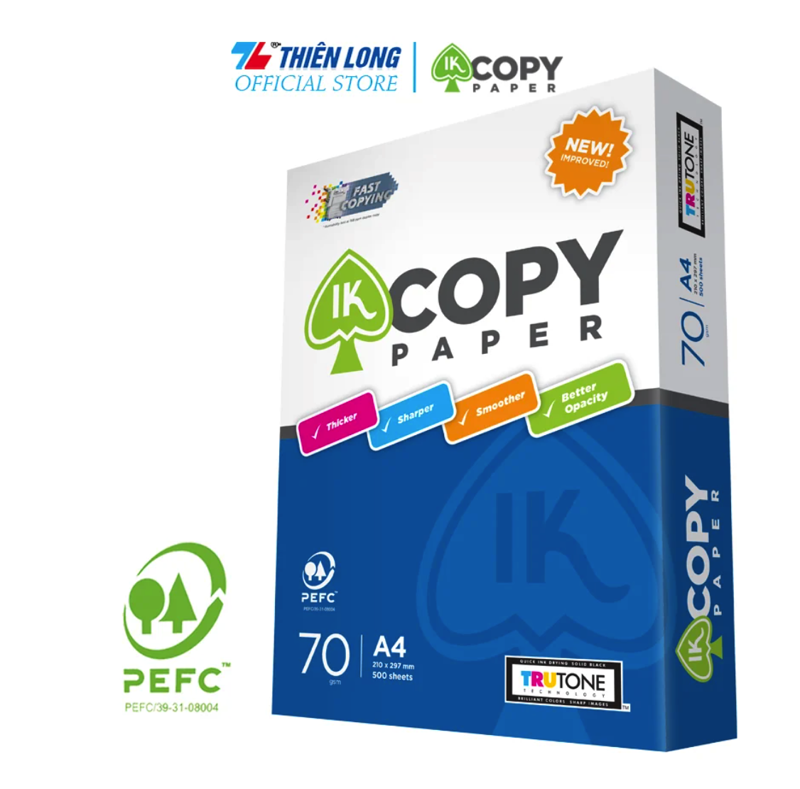 Combo 5 Ream Giấy Flexoffice A4 70 gsm - IK COPY PP-02 (500 TỜ/REAM)