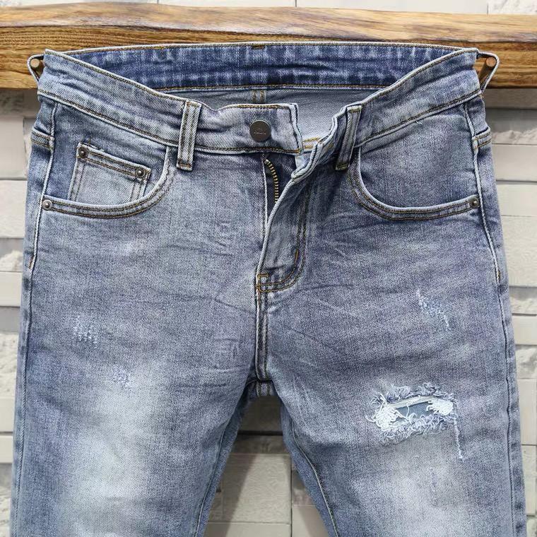 Quần Jean Nam Ống Suông, Quần Bò Nam Cạp Chun Co Giãn Mẫu Mới 2021 OBOK Fashion QJN3336