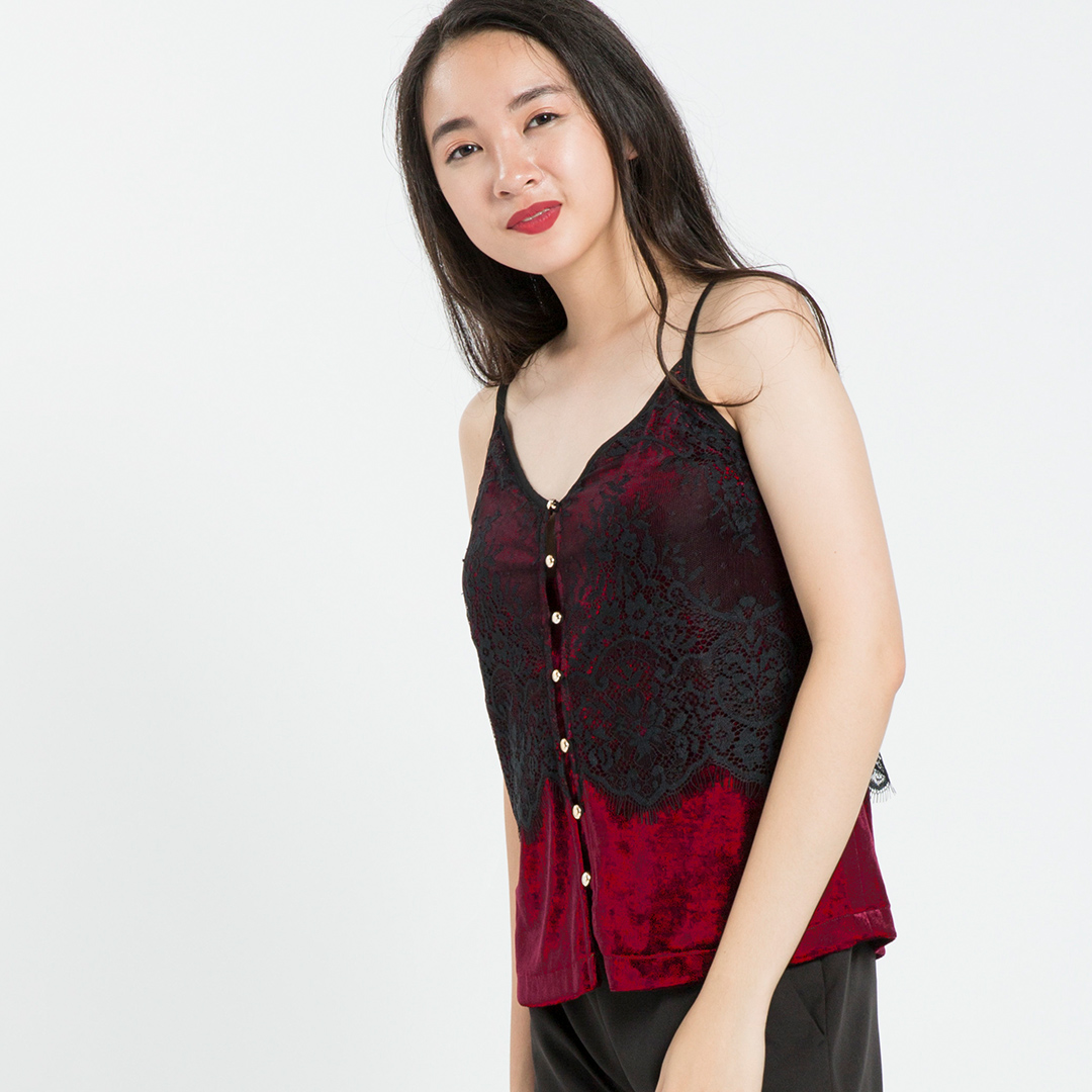 Áo Hai Dây Nhung Hity TOP080