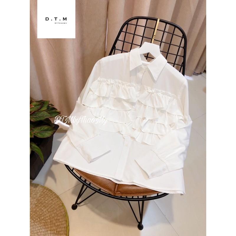 Áo sơ mi viền bèo