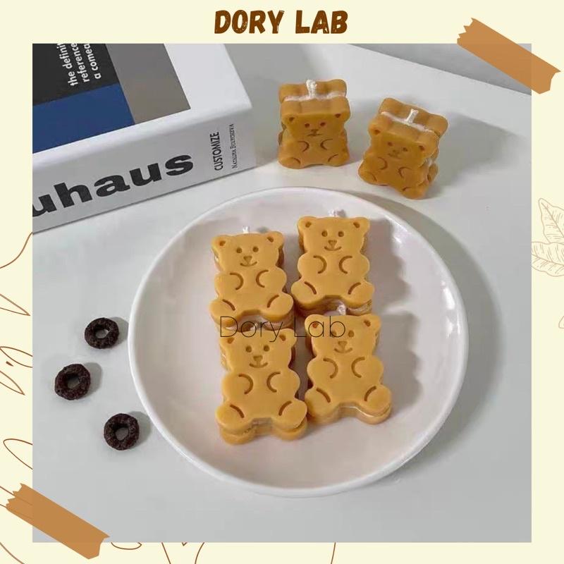 Nến Thơm Gấu Con 3 Lớp Cute Không Khói, Phụ Kiện Chụp Ảnh - Dory Lab